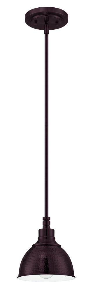 Timarron 1 Light Mini Pendant in Aged Bronze Brushed