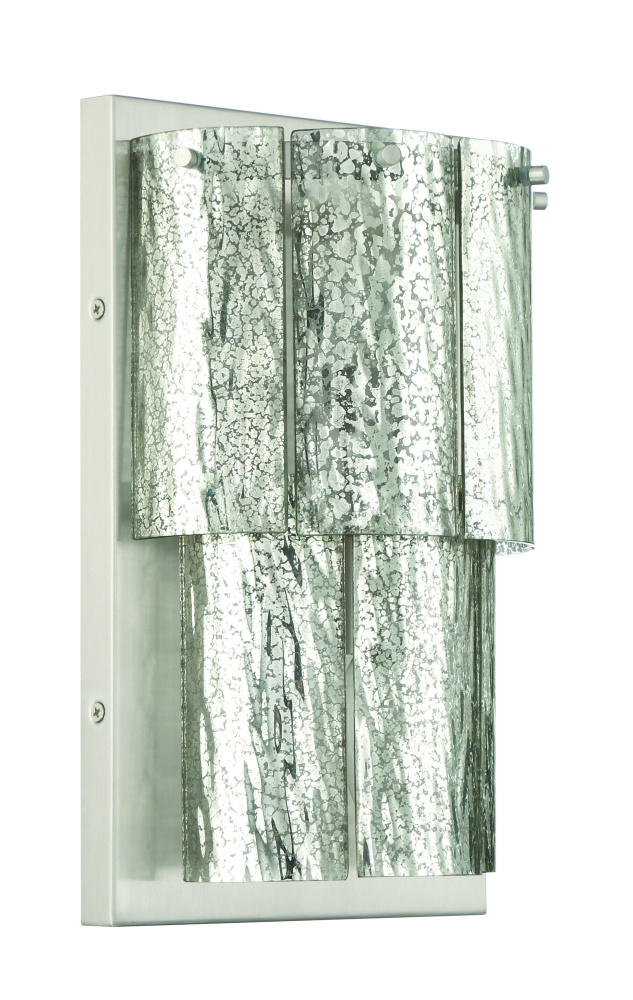 Museo 2 Light Wall Sconce in Brushed Polished Nickel