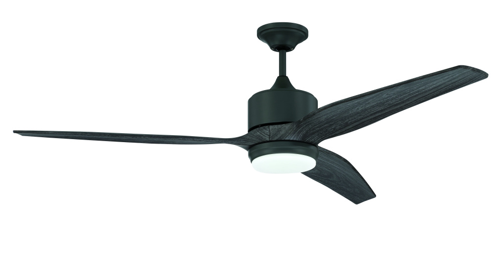 Force XL 60" 3-Blade Indoor/Outdoor (Wet) Ceiling Fan in Dark Graphite w/ Greywood Blades