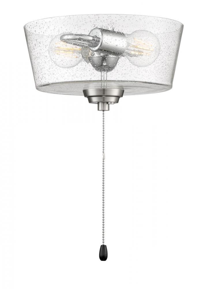 2 Light Bowl LED Light Kit in Brushed Polished Nickel