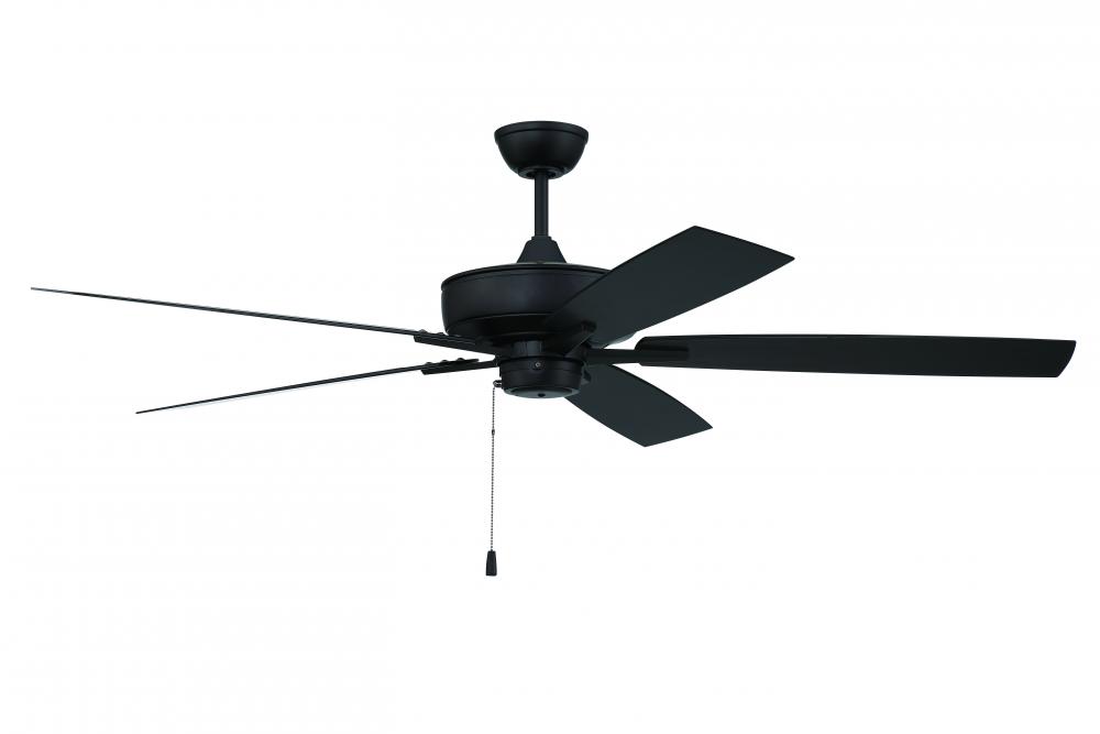 Outdoor Super Pro 60 60" 5-Blade Indoor/Outdoor (Wet) Ceiling Fan in Flat Black w/ Flat Black Bl