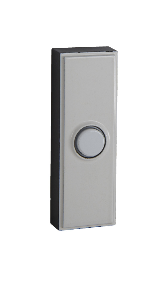 Surface Mount LED Lighted Push Button in White