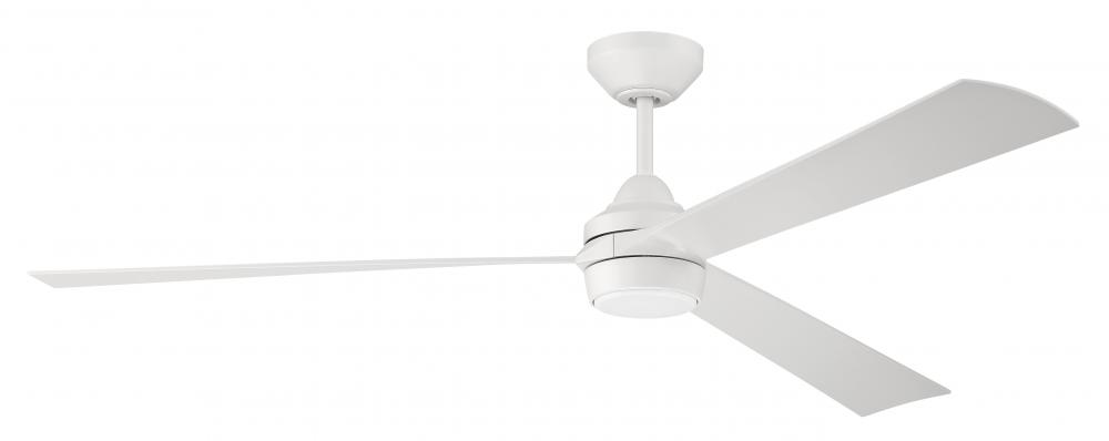 Sterling 60" 3-Blade Indoor/Outdoor (Wet) Ceiling Fan in White w/ White Blades