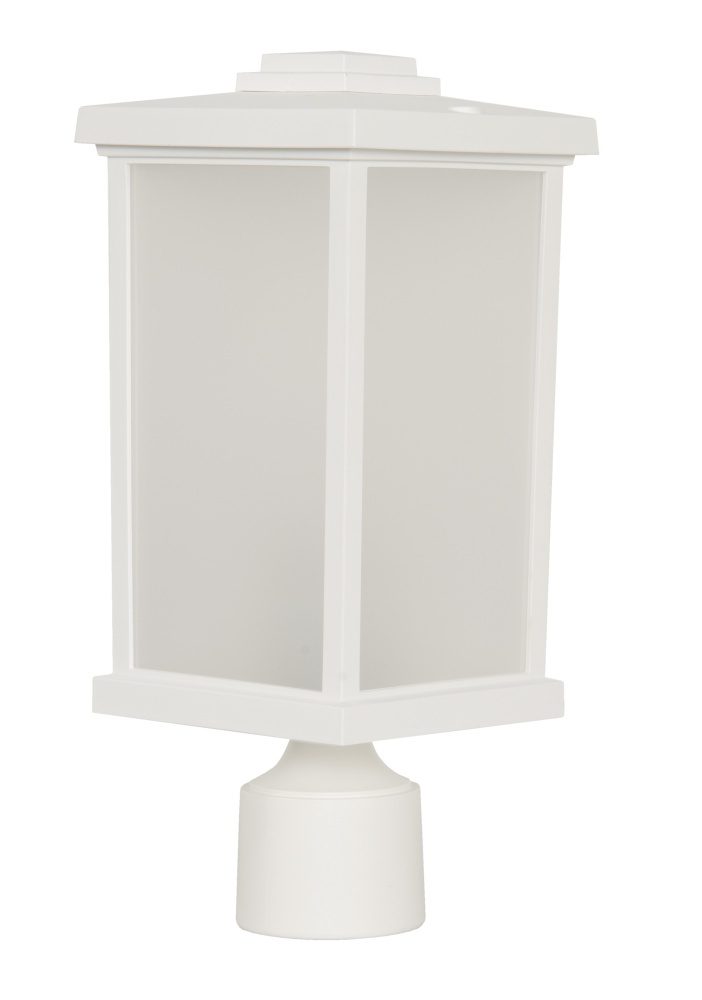 Resilience 1 Light 15" Outdoor Post Mount in Textured White