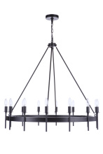 Craftmade 54314-FB - Larrson 14 Light Chandelier in Flat Black