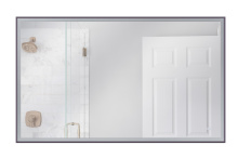 Craftmade MIR6001RT-FB3C - 60" x 36" Rectangle Black Framed Back Lit LED Mirror, Defogger & Dimmer, 3000-5000K
