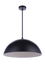 Craftmade P1000FB-LED - 23.25â€ Diameter Sculptural Statement Dome Pendant in Flat Black