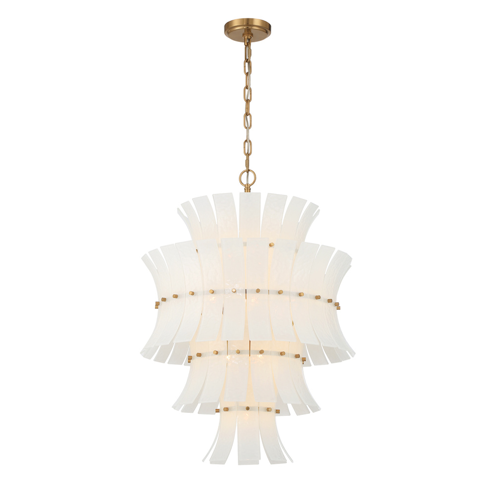 Abigail 13 Light Aged Brass Chandelier