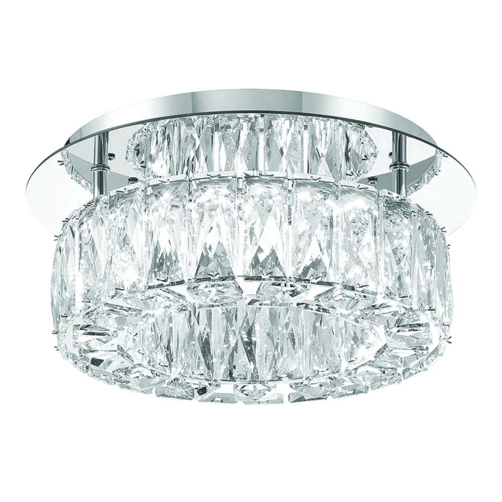Kinsley LED Polished Chrome Flush Mount