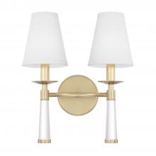 Crystorama 8862-AG - Baxter 2 Light Aged Brass Sconce