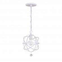 Crystorama 9220-WW - Solaris 1 Light Wet White Mini Pendant
