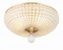 Crystorama BLA-10665-GA - Bella 4 Light Antique Gold Semi Flush Mount