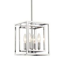 Crystorama ED884124CH - Kai 4 Light Polished Chrome Pendant