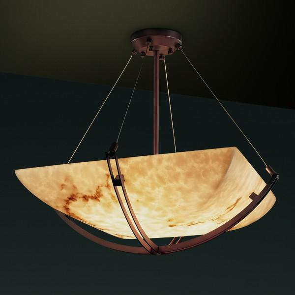 24" LED Pendant Bowl w/ Crossbar