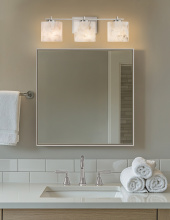 Justice Design Group ALR-8443-30-NCKL - Era 3-Light Bath Bar