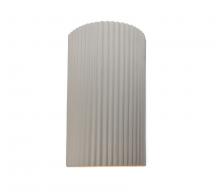 Justice Design Group CER-5745W-BIS - Large ADA LED Pleated Cylinder (Outdoor)