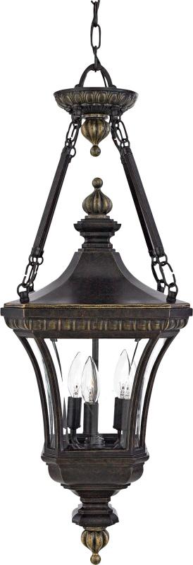 Devon 3-Light Imperial Bronze Outdoor Hanging Lantern