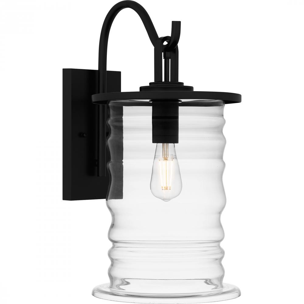 Noland 1-Light Matte Black Outdoor Wall Lantern