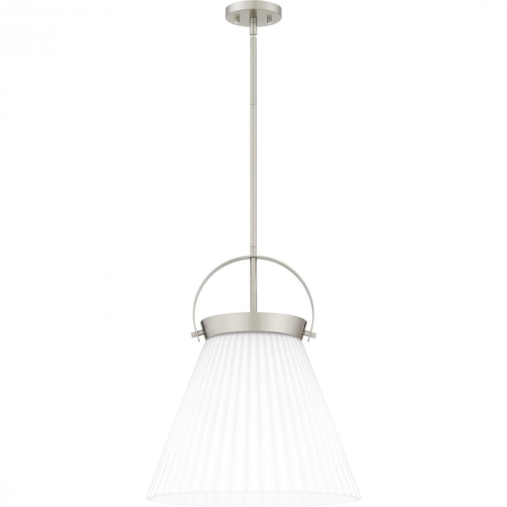 Thibault 1-Light Brushed Nickel Pendant Light