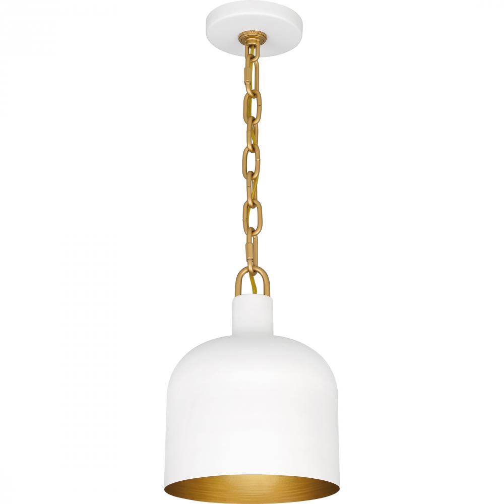 Raquel 1-Light Matte White Mini Pendant Light