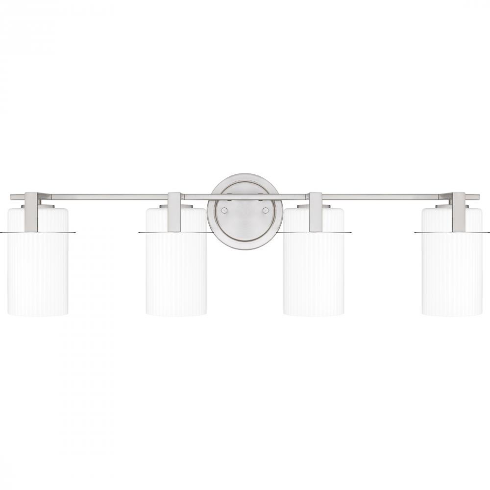 Seymour 4-Light Brushed Nickel Bath Light