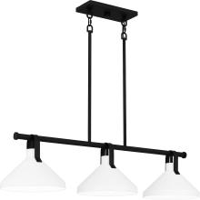 Quoizel BIK338MBK - Brink 3-Light Matte Black Linear Chandelier