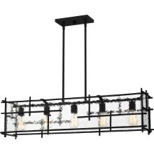 Quoizel DPN538MBK - Daphne 5-Light Matte Black Linear Chandelier