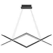 Quoizel PCNEW136MBK - Newman Integrated LED Matte Black Linear Chandelier