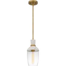 Quoizel QPP6189AB - Springsteen 1-Light Aged Brass Mini Pendant Light
