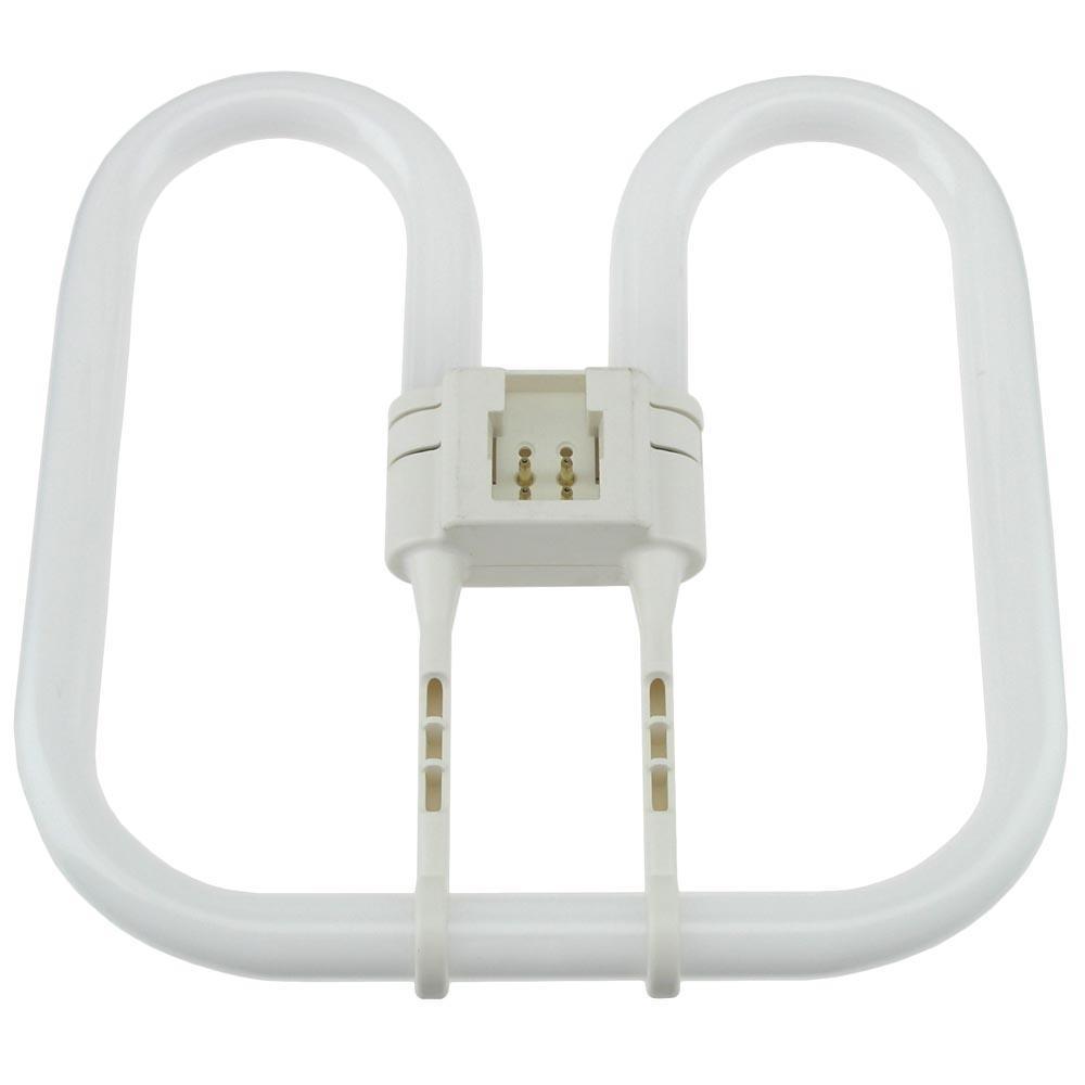 38 Watt; pin-based Compact Fluorescent; 2700K; 82 CRI; GR10q-4 (4-Pin) base; 10000 Average rated