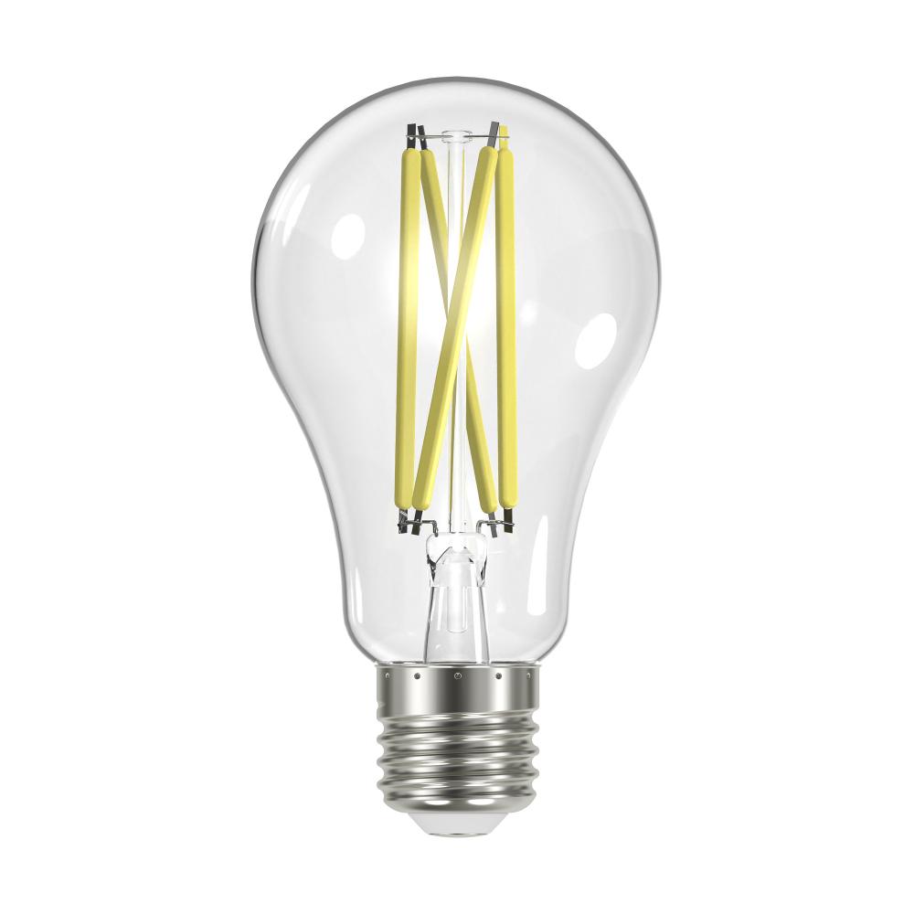 12.5 Watt A19 LED Filament; Clear; Medium Base; 4000K; 90 CRI; 120 Volt