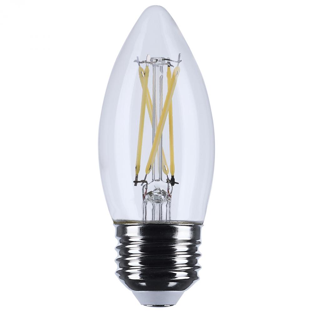 5.5 Watt B11 LED; Medium Base; Clear; 3000K CCT; 120 Volt