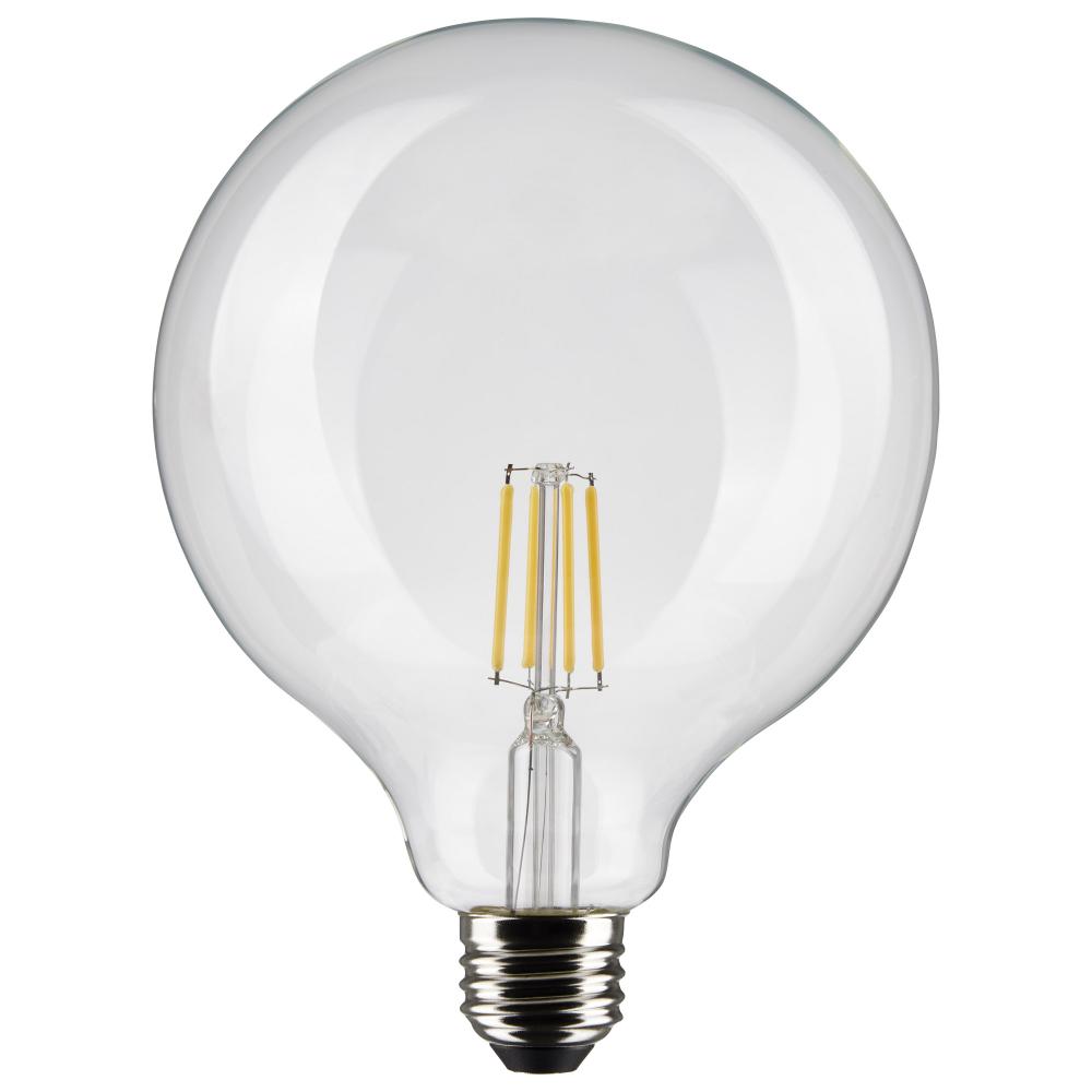 6 Watt G40 LED Filament; Clear; Medium base; 90 CRI; 4000K; 120 Volt