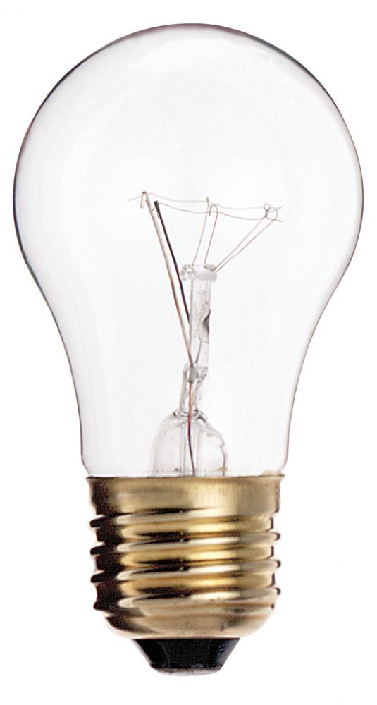 60 Watt A15 Incandescent; Clear; 2500 Average rated hours; 580 Lumens; Medium base; 130 Volt;