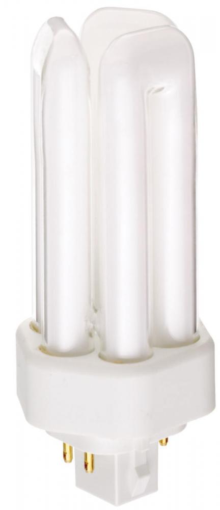 18 Watt; pin-based Compact Fluorescent; 4100K; 82 CRI; GX24q-2 (4-Pin) base; Shatter Proof
