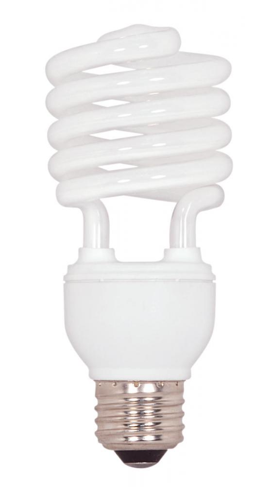 20 Watt; Mini Spiral Compact Fluorescent; 4100K; 82 CRI; Medium base; 120 Volt; Shatter Proof