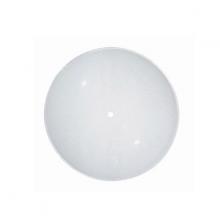 Satco Products Inc. 50/202 - White Shallow Diffuser Shade; 11 inch Diameter; 3/4 inch Depth; Semi-Bend Glass; Sunburst Pattern