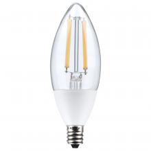 Satco Products Inc. S11477 - 5 Watt B11; Dusk to Dawn LED Filament; 2700K; Candelabra Base; 120 Volt; 90 CRI; With Photocell