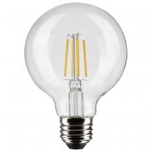 Satco Products Inc. S21234 - 6 Watt G25 LED Filament; Clear; Medium base; 90 CRI; 2700K; 120 Volt