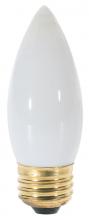 Satco Products Inc. S3237/TF - 25 Watt B11 Incandescent; White; 1500 Average rated hours; 150 Lumens; Medium base; 120 Volt;