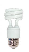 Satco Products Inc. S7214/TF - 11 Watt; Mini Spiral Compact Fluorescent; 2700K; 82 CRI; Medium base; 120 Volt; Shatter Proof