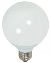 Satco Products Inc. S7305/TF - 15 Watt; G25 Compact Fluorescent; 4100K; 82 CRI; Medium base; 120 Volt; Shatter Proof