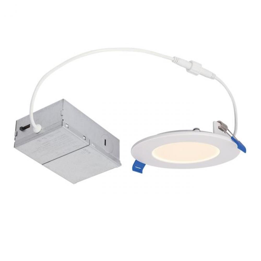 10W Slim Recessed LED Downlight Color Temperature Selection 4 in. Dimmable