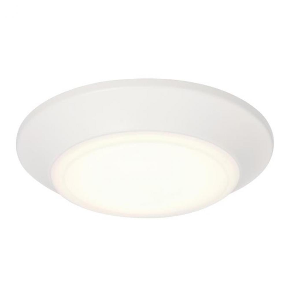 6 in. 11W Dimmable LED Surface Mount with Color Temperature Selection White Finish