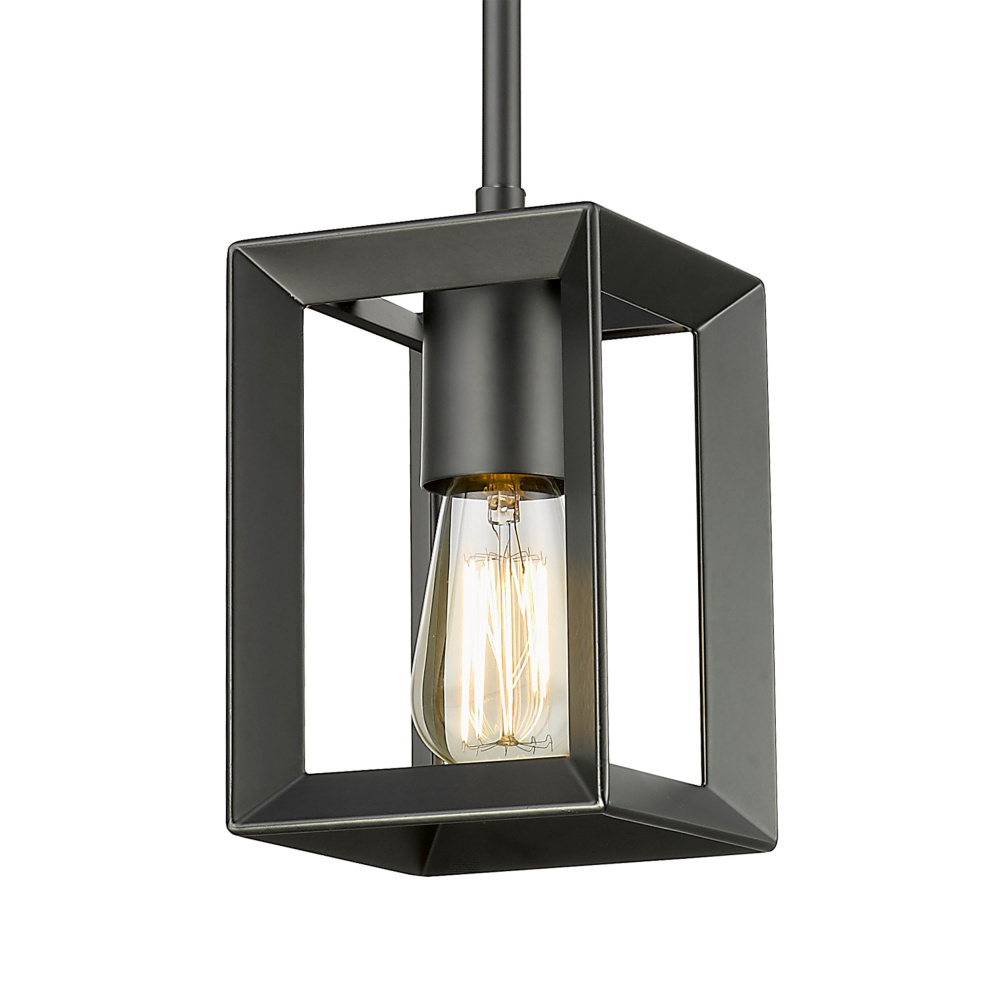 Golden Lighting Smyth 1-light Pendant in Matte Black