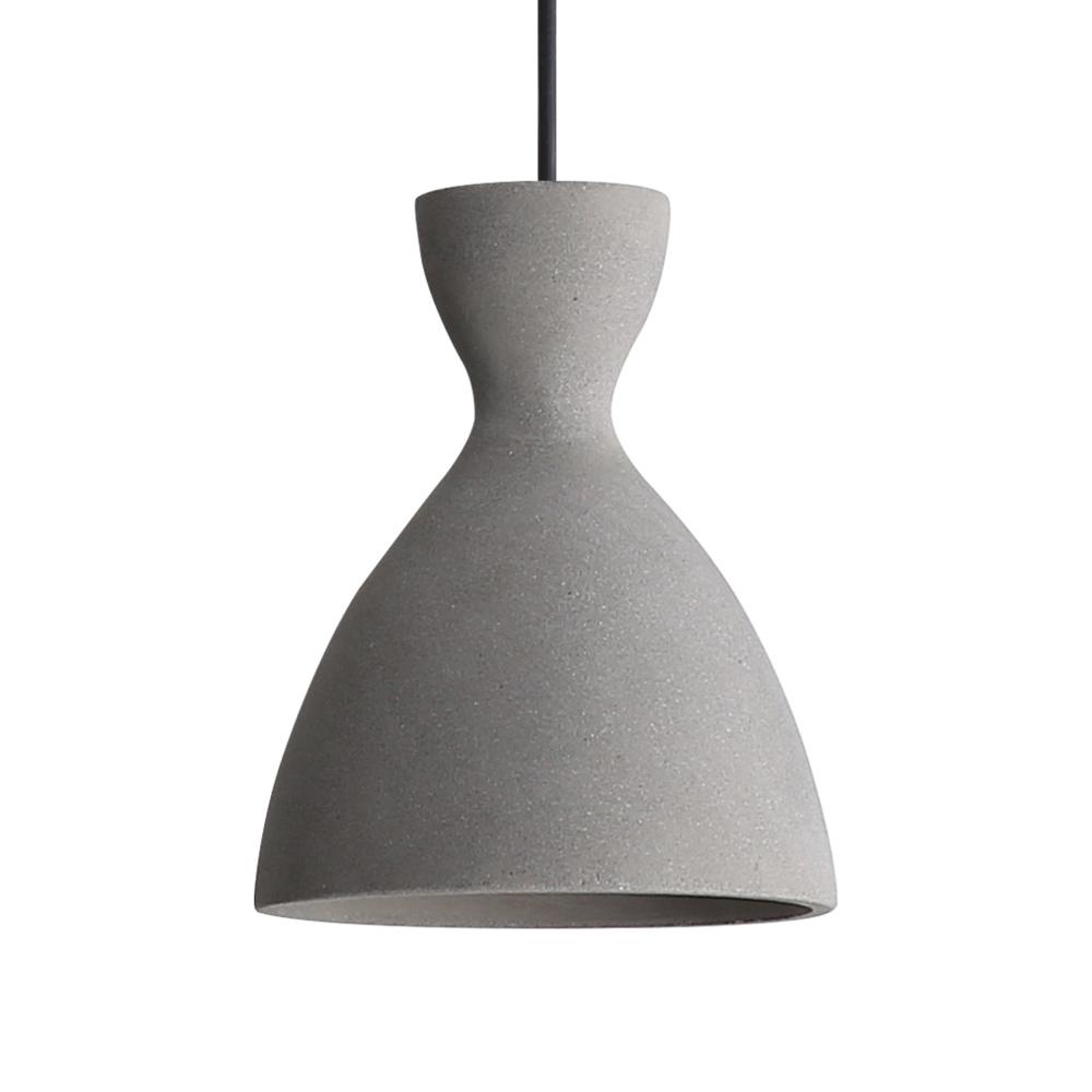 Golden Lighting Aethera 7in Integrated LED Pendant in Grey Cement