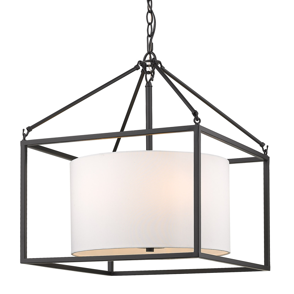 Golden Lighting Manhattan 5-light Chandelier in Matte Black