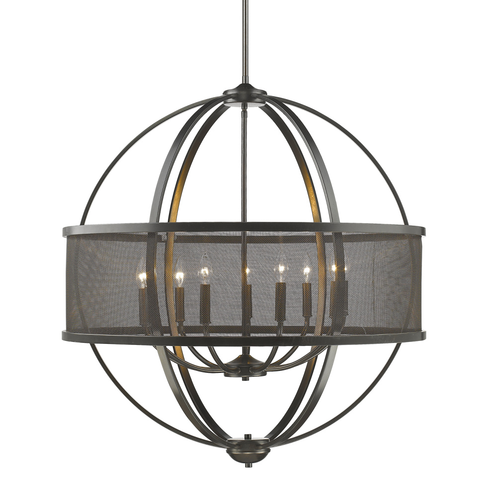 Golden Lighting Colson 9-light Chandelier in Etruscan Bronze