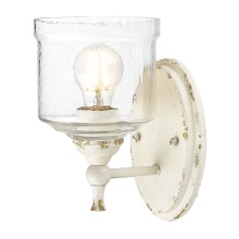 Golden 0806-1W AI-HWG - Golden Lighting Keating 1-light Wall Sconce in Antique Ivory