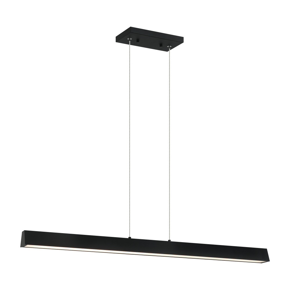 Isosceles Matte Black Chandelier